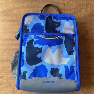 BACK TO SCHOOL SALE Lands End Insulated Bear Print Lunch Box